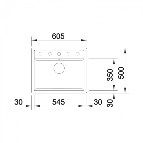 BLANCO Zlewozmywak DALAGO 6-F szarość skały, k.aut. 518851