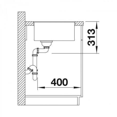 BLANCO Zlewozmywak SUBLINE 320-F antracyt, InFino 523416 BLANCO Zlewozmywak SUBLINE 320-F antracyt, InFino 523416