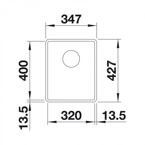 BLANCO Zlewozmywak SUBLINE 320-F czarny, InFino 525982 BLANCO Zlewozmywak SUBLINE 320-F czarny, InFino 525982