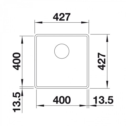 BLANCO Zlewozmywak SUBLINE 400-F czarny, InFino 525988 BLANCO Zlewozmywak SUBLINE 400-F czarny, InFino 525988