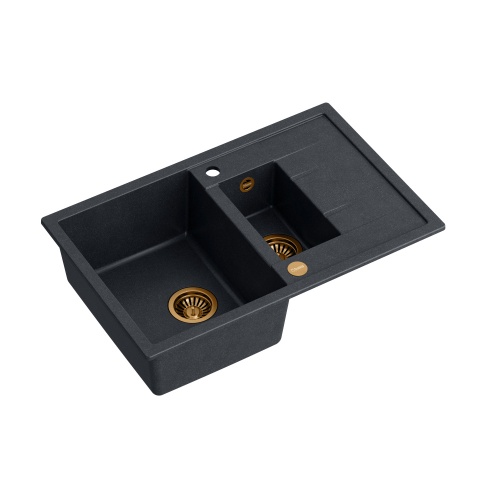 QUADRON MORGAN 156 GraniteQ black diamond/elementy miedziane HB8224U8-C1_P2O QUADRON MORGAN 156 GraniteQ black diamond/elementy miedziane HB8224U8-C1_P2O