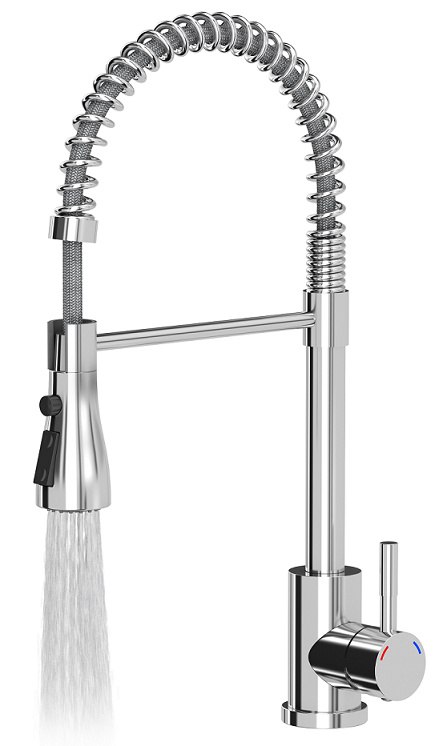 Quadron BATERIA ZLEWOZMYWAKOWA STALOWA SALMA Z WYCIĄGANĄ WYLEWKĄ SPRĘŻYNA KOLOR CHROM 3323520CR Quadron BATERIA ZLEWOZMYWAKOWA STALOWA SALMA Z WYCIĄGANĄ WYLEWKĄ SPRĘŻYNA KOLOR CHROM 3323520CR