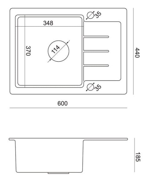 Quadron ZLEWOZMYWAK GRANITOWY JEDNOKOMOROWY 60*44*18,5 CM Z OCIEKACZEM JOHNNY 116 SZARY ZE STALOWYM ODPŁYWEM HCQJ6044SZK Quadron ZLEWOZMYWAK GRANITOWY JEDNOKOMOROWY 60*44*18,5 CM Z OCIEKACZEM JOHNNY 116 SZARY ZE STALOWYM ODPŁYWEM HCQJ6044SZK