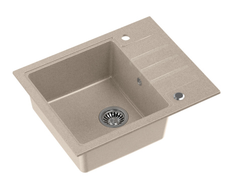 Quadron ZLEWOZMYWAK GRANITOWY JEDNOKOMOROWY 62*50*20 CM Z OCIEKACZEM PETER 116 BEŻOWY ZE STALOWYM ODPŁYWEM HCQP6250BEZK Quadron ZLEWOZMYWAK GRANITOWY JEDNOKOMOROWY 62*50*20 CM Z OCIEKACZEM PETER 116 BEŻOWY ZE STALOWYM ODPŁYWEM HCQP6250BEZK