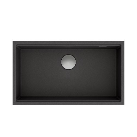 Quadron Zlewozmywak 1-komorowy podwieszany Clark 840 Onyx/Miedź BM3319101U-BL-PVDC1