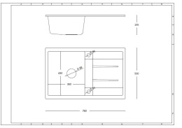 Quadron Zlewozmywak granitowy Morgan 111 780 x 500 x 200 mm Biały z miedzianym odpływem HB8203U1-C1_P2O