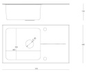 Quadron Zlewozmywak szklany Hugh 111 + Bateria Naomi ST3577SB1BS- BW7059BIPST3577SB1BS- BW7059BIP