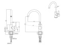 Quadron Zlewozmywak szklany Hugh 111 + Bateria Naomi ST3577SB1BS- BW7059BIPST3577SB1BS- BW7059BIP