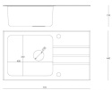 Quadron Zlewozmywak szklany Jack 111 + Bateria Naomi ST3577SC3BS_ BW7059CZPST3577SC3BS_ BW7059CZP