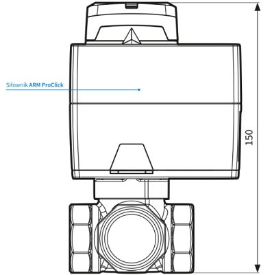 AFRISO ZESTAW - ZAWÓR 4-DR ARV 485 PROCLICK + SIŁOWNIK ARM 343 (3-pkt; DN32; 230 V AC; Rp5/4"; Kvs 16) 13 485 44 AFRISO ZESTAW - ZAWÓR 4-DR ARV 485 PROCLICK + SIŁOWNIK ARM 343 (3-pkt; DN32; 230 V AC; Rp5/4"; Kvs 16) 13 485 44