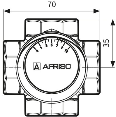AFRISO ZESTAW - ZAWÓR 4-DR ARV 485 PROCLICK + SIŁOWNIK ARM 343 (3-pkt; DN32; 230 V AC; Rp5/4"; Kvs 16) 13 485 44 AFRISO ZESTAW - ZAWÓR 4-DR ARV 485 PROCLICK + SIŁOWNIK ARM 343 (3-pkt; DN32; 230 V AC; Rp5/4"; Kvs 16) 13 485 44