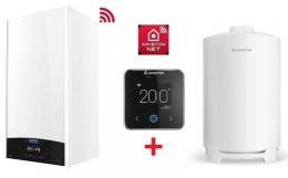 Ariston ONE PREMIUM 24 PV - Kocioł gazowy + zasobnik + grzałka + regulator ZNONEPREFOT