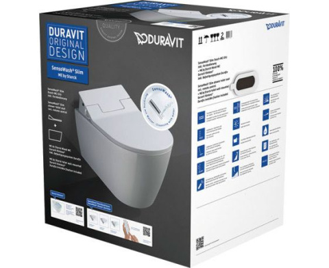 Duravit Sensowash Slim Miska wisząca Me by Starck + Deska Myjąca 631000002004300