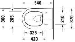 Duravit Soleil by Starck Zestaw miska wisząca rimless z deską wolnoopadającą, 45910920A1