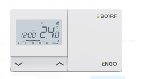 ENGO bezprzewodowy, programowany, natynkowy regulator temperatury E901RF ENGO bezprzewodowy, programowany, natynkowy regulator temperatury E901RF