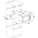 Z kodem LATO -7% !!! Franke STUDIO Kuchenka mikrofalowa FMW 250 CR2 G BK Czarne szkło 131.0391.304