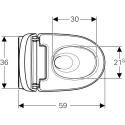 GEBERIT AquaClean MERA COMFORT urządzenie WC z funkcją higieny intymnej ceramika kolor biały alpin, osłona biały 146212111