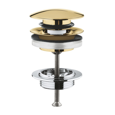 Grohe Zawór odpływowy z wyjmowaną zatyczką zamykany okrągły 1 1/4" cool sunrise 65807GL0 Grohe Zawór odpływowy z wyjmowaną zatyczką zamykany okrągły 1 1/4" cool sunrise 65807GL0