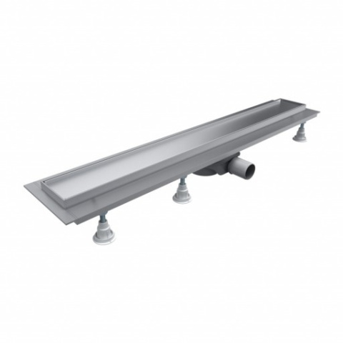 Omnires Lowfix Prysznicowy odpływ liniowy z maskownicą do wklejenia płytek, 60 cm srebrny LOWFIX60TSL