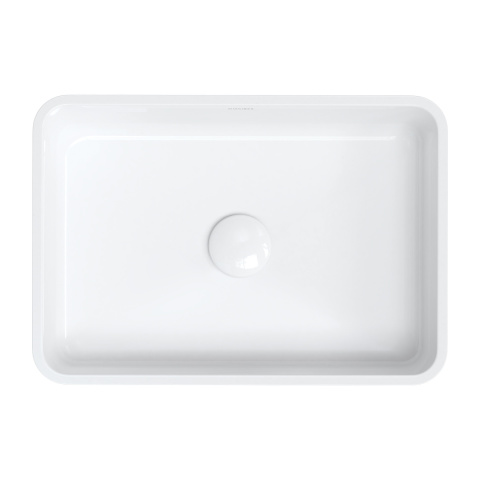 Omnires Parma M+ Umywalka nablatowa, 50 x 35 cm biały połysk PARMAUNBP