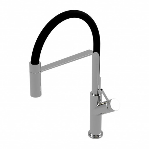 Omnires Vita Bateria kuchenna chrom/czarny mat VI6350BLCR