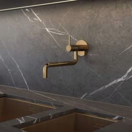 Omnires Y Bateria kuchenna podtynkowa złota Y1256GL