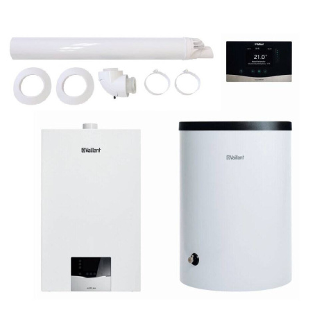 Vaillant VC 25CS/1-5 + VIH R 120/6B + VRC 720 sensoCOMFORT + poziome wyprowadzenie przez ścianę lub dach 0010043634