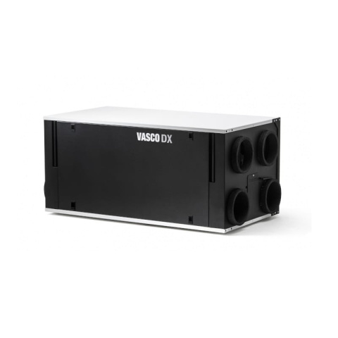 Vasco Rekuperator DX5 E (480 m3/h) ze sterowaniem WiFi w standardzie 11VE00050 Vasco Rekuperator DX5 E (480 m3/h) ze sterowaniem WiFi w standardzie 11VE00050