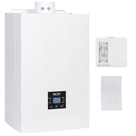 Wolf Kocioł gazowy kondensacyjny 28 kW FGB-K 28 dwufunkcyjny z termostatem pokojowym WOL000-222222 Wolf Kocioł gazowy kondensacyjny 28 kW FGB-K 28 dwufunkcyjny z termostatem pokojowym WOL000-222222