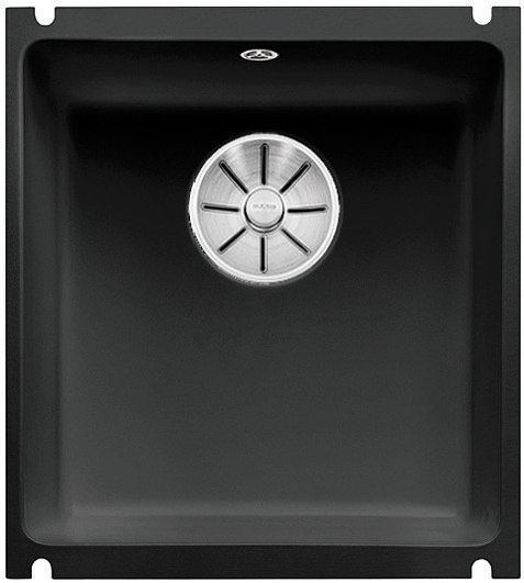Blanco SUBLINE 375-U zlew ceramiczny czarny z korkiem InFino 523732 Blanco SUBLINE 375-U zlew ceramiczny czarny z korkiem InFino 523732