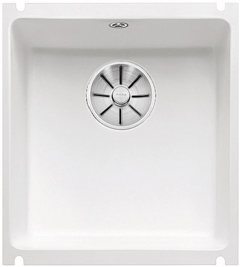 Blanco SUBLINE 375-U zlew ceramiczny biały połysk z korkiem InFino 523726 Blanco SUBLINE 375-U zlew ceramiczny biały połysk z korkiem InFino 523726