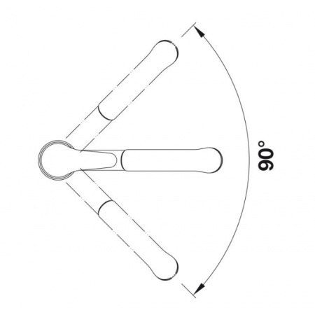 Blanco Daras-S Silgranit-Look Bateria kuchenna z wyciąganą wylewką wulkaniczny szary 526936