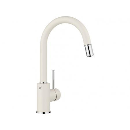 Blanco Mida-S Silgranit-Look Bateria kuchenna wysoka z wyciąganą wylewką delikatny biały 526968 Blanco Mida-S Silgranit-Look Bateria kuchenna wysoka z wyciąganą wylewką delikatny biały 526968