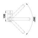 Blanco Mida Silgranit-Look Bateria kuchenna wysoka wulkaniczny szary 526965