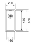 Z kodem LATO -7% !!! FRANKE studio BXX 210/110-16 3 1/2" Zlewozmywak stalowy Linia Box Stal szlachetna jedwab 127.0453.651