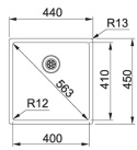 Z kodem LATO -7% !!! FRANKE studio BXX 210/110-40 3 1/2" Zlewozmywak stalowy Linia Box Stal szlachetna jedwab 127.0453.654