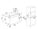 Z kodem LATO -7% !!! FRANKE studio FSM 45 MW XS Piekarnik kompaktowy z mikrofalą SmartCzarne szkło/stal szlachetna 131.0606.103