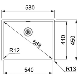 FRANKE studio Zlewozmywak 3w1 z linii Box 210/110-54 ze stali szlachetnej 127.0453.660