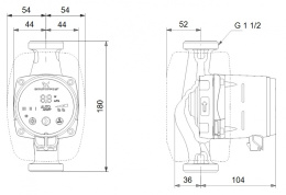 Grundfos ALPHA2 25-40 180 - Pompa obiegowa c.o. 99411165