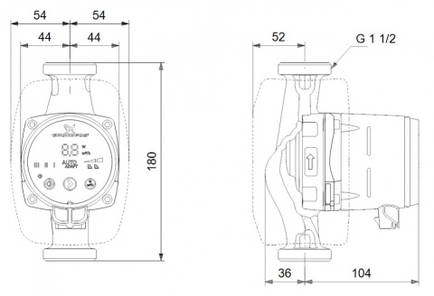 Grundfos ALPHA2 25-40 180 - Pompa obiegowa c.o. 99411165 Grundfos ALPHA2 25-40 180 - Pompa obiegowa c.o. 99411165