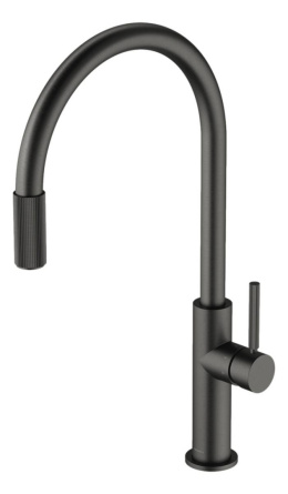 Omnires Switch bateria kuchenna stojąca do podłączenia zestawu filtrującego grafitowa SW9057GR