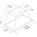 TOFLESZ Okap Linea Bravo 56.4 cm Czarny