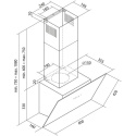 Toflesz okap 80cm Fiera Sprint Czarny