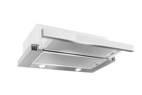 Toflesz okap Vega Glass 60cm Inox: białe szkło Toflesz okap Vega Glass 60cm Inox: białe szkło
