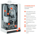 VIESSMANN VITODENS 050-W B0KA GAZOWY WISZĄCY 2F KOCIOŁ KONDENSACYJNY Z PODGRZEWACZEM C.W.U. DO SYSTEMU SPALINOWEGO 25 KW Z024665