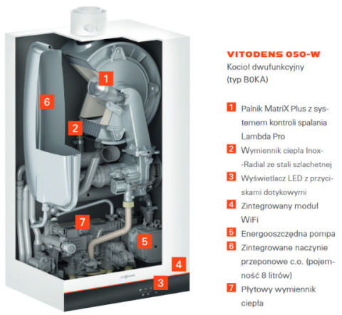 VIESSMANN VITODENS 050-W B0KA GAZOWY WISZĄCY 2F KOCIOŁ KONDENSACYJNY Z PODGRZEWACZEM C.W.U. DO SYSTEMU SPALINOWEGO 25 KW Z024665 VIESSMANN VITODENS 050-W B0KA GAZOWY WISZĄCY 2F KOCIOŁ KONDENSACYJNY Z PODGRZEWACZEM C.W.U. DO SYSTEMU SPALINOWEGO 25 KW Z024665