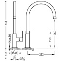 Z kodem LATO -7% !!! Tres Loft Bateria zlewozmywakowa chrom 20044002