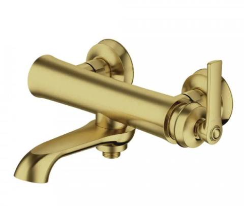 Omnires Armance bateria wannowa ścienna retro mosiądz szczotkowany AM5230BSB