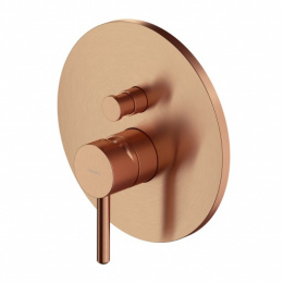 Omnires Y Bateria prysznicowo-wannowa podtynkowa miedź szczotkowana Y1235CPB