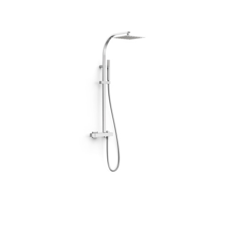 Tres Cuadro-Tres Zestaw prysznicowy natynkowy chrom 00719101